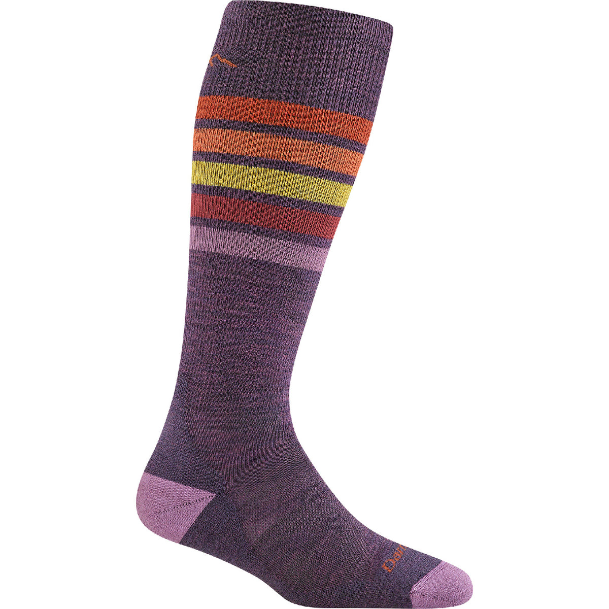 Darn Tough Snowburst OTC Midweight Cushion Socks - Women's Plum