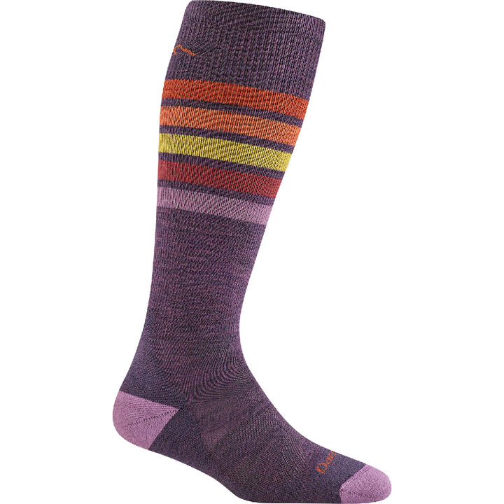 Darn Tough Snowburst OTC Midweight Cushion Socks - Women's Plum