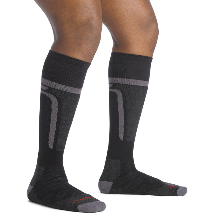 Darn Tough Edge Thermolite OTC Midweight Padded Cushion Socks Black