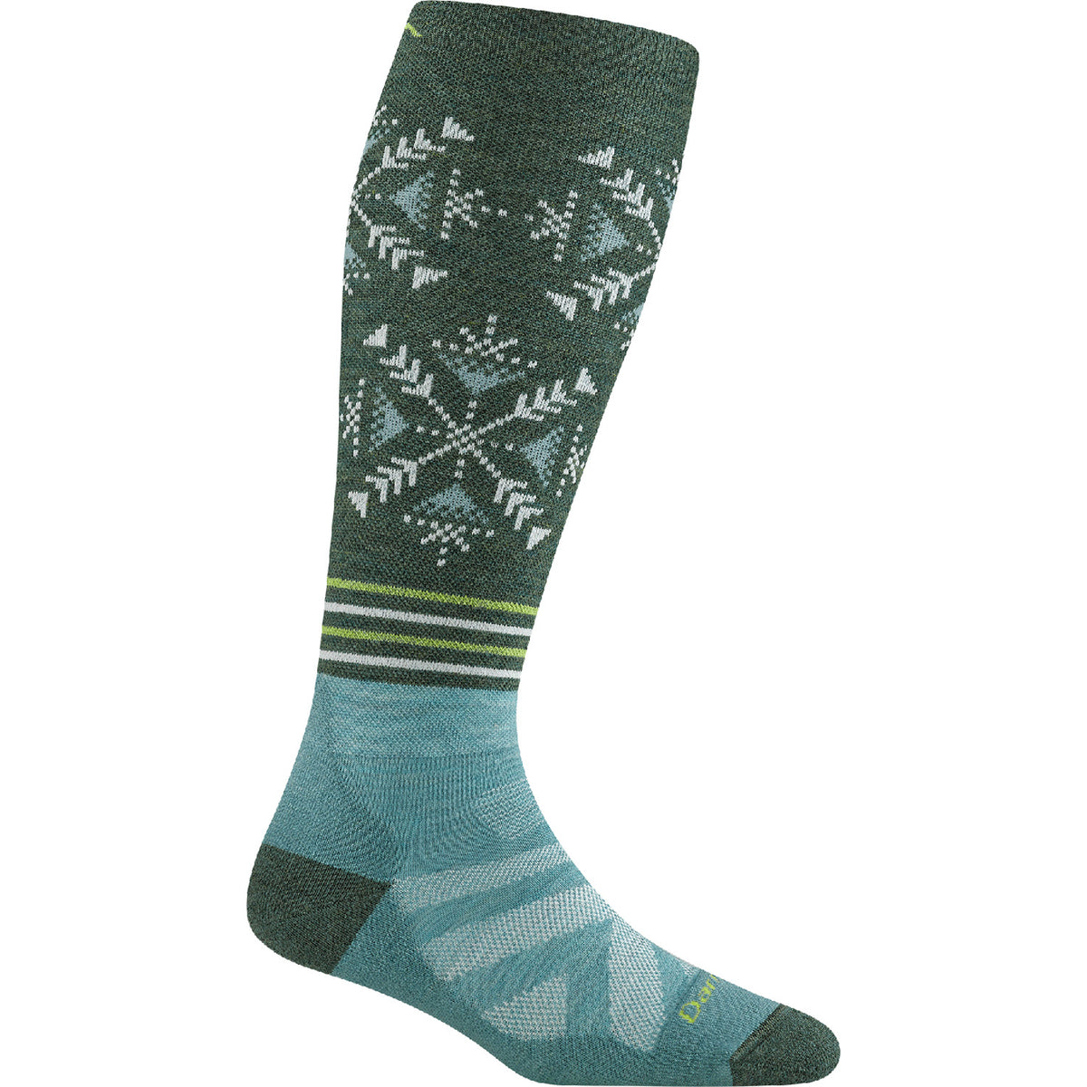 Darn Tough Snowfall Midweight OTC Socks - Women's Juniper