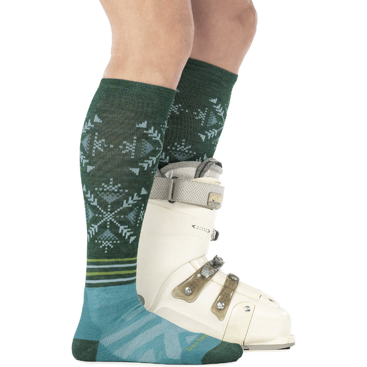 Darn Tough Snowfall Midweight OTC Socks - Women's Juniper