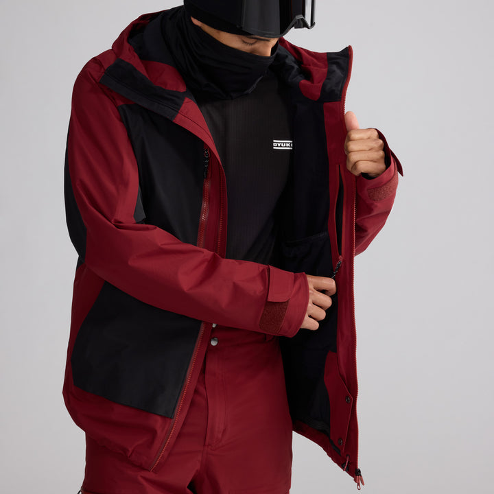 Oyuki Moiwa NetPlus® 2L Jacket - Men's Azuki/Black