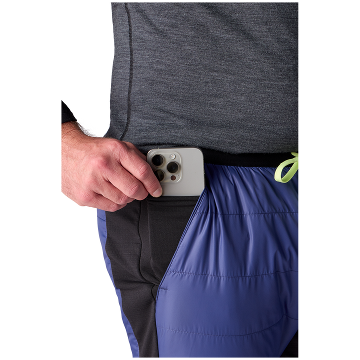 Flylow Puffer 3/4 Pants - Men's Blu/Black