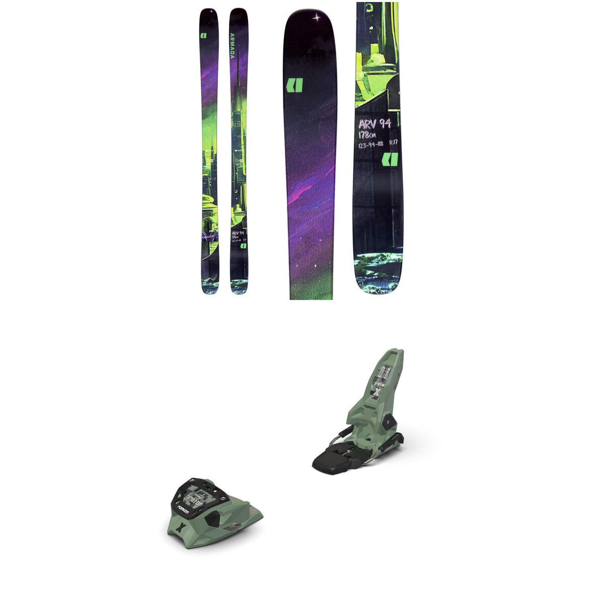 Armada ARV 94 Madsteez Skis + Marker Griffon X 13 Ski Bindings 2027