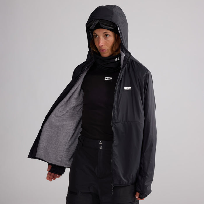Oyuki Kumo Polartec® Alpha Full-Zip Hoodie - Unisex Black