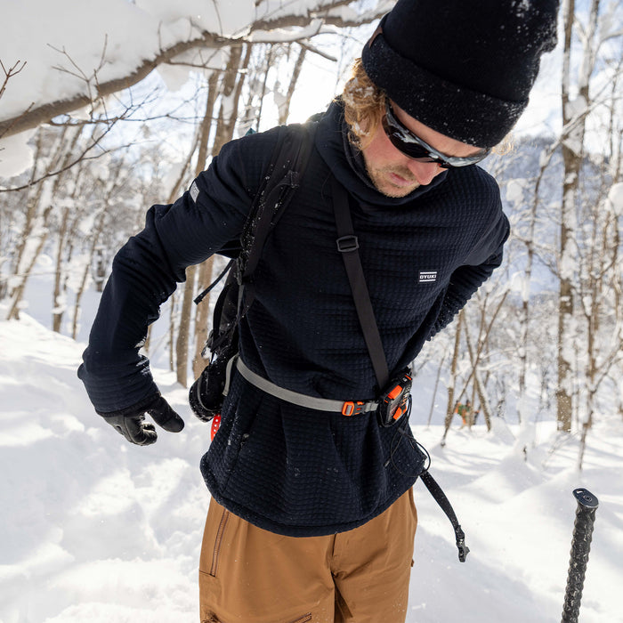 Oyuki Sora Polartec® Power Air Pullover Hoodie - Unisex Black