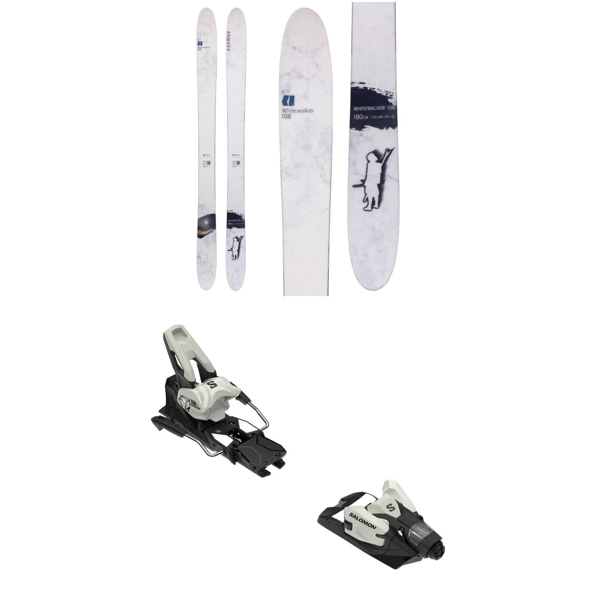 Armada Whitewalker 108 Skis + Salomon Strive 14 GW Ski Bindings 2027