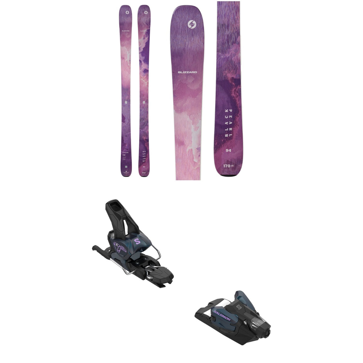 Blizzard Black Pearl 94 Skis - Women's + Salomon Strive 12 GW Ski Bindings 2027