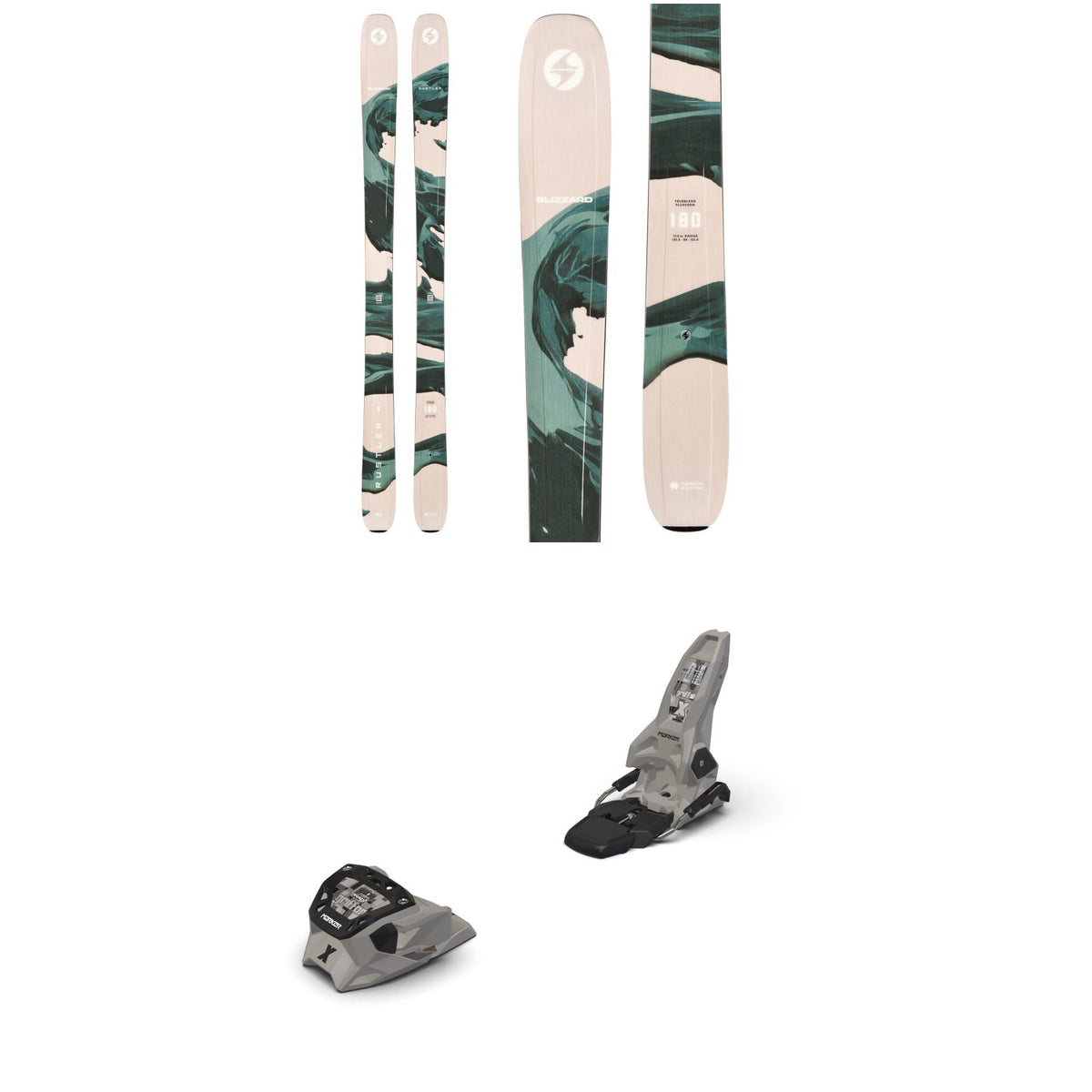 Blizzard Rustler 9 Skis + Marker Griffon X 13 Ski Bindings 2027