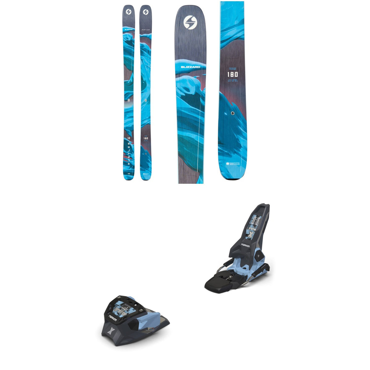 Blizzard Rustler 10 Skis + Marker Griffon X 13 Ski Bindings 2027