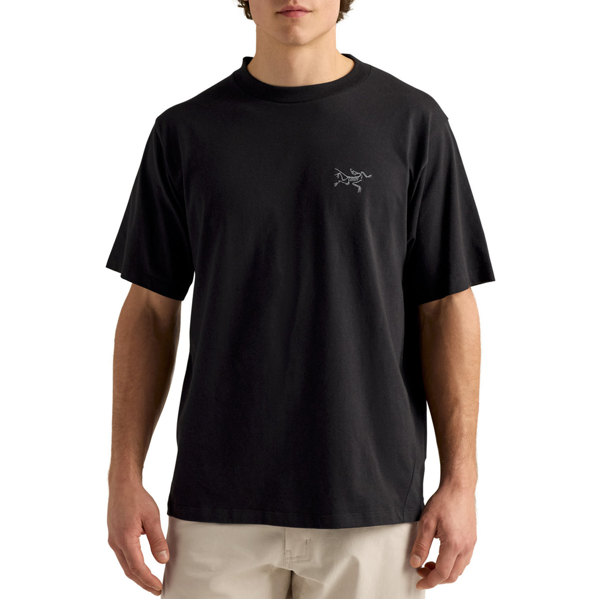 Arc'teryx Kragg Cotton Emblem Crew Short-Sleeve Shirt - Men's Black