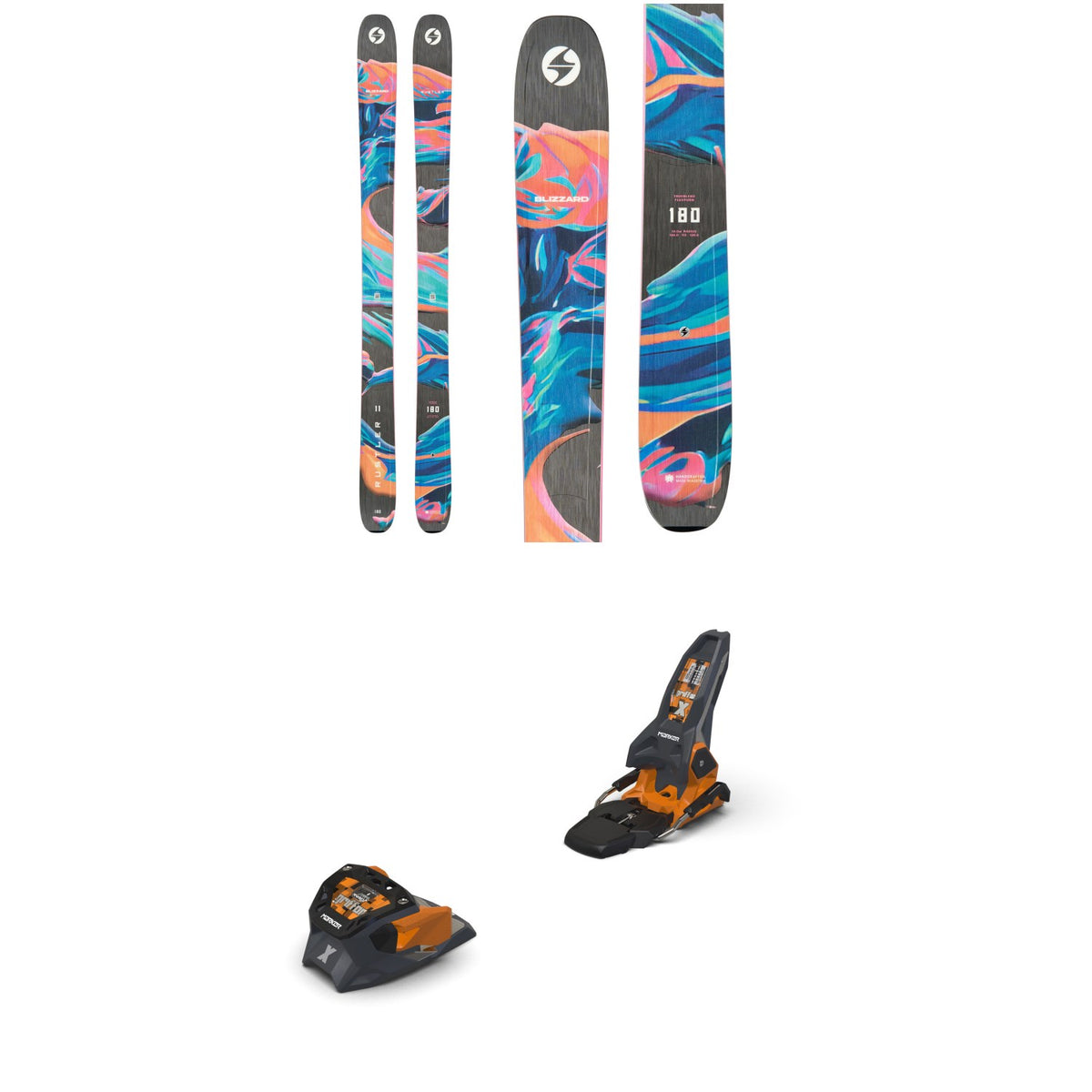 Blizzard Rustler 11 Skis + Marker Griffon X 13 Ski Bindings 2027
