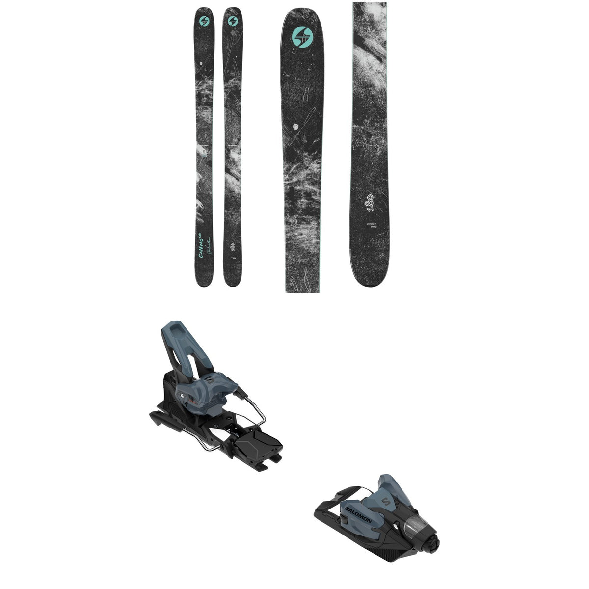 Blizzard Canvas 108 Skis + Salomon Strive 14 GW Ski Bindings 2027