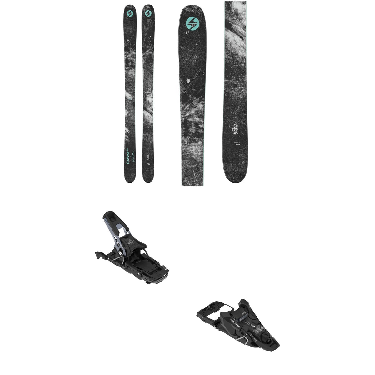 Blizzard Canvas 108 Skis + Salomon S/LAB Shift² MN 13 Alpine Touring Ski Bindings 2027