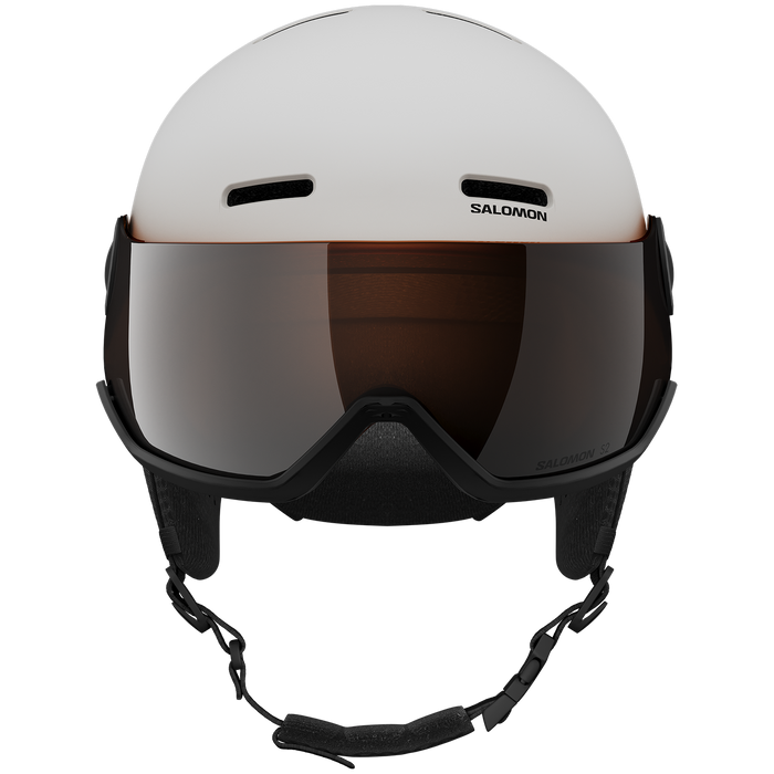 Salomon Orka Visor Helmet - Kids' White/Flash Silver