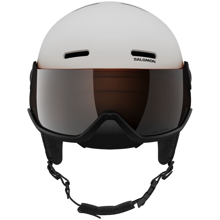 Salomon Orka Visor Helmet - Kids' White/Flash Silver