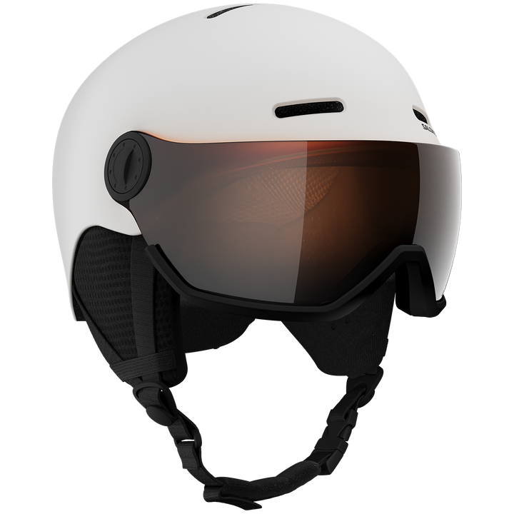 Salomon Orka Visor Helmet - Kids' White/Flash Silver