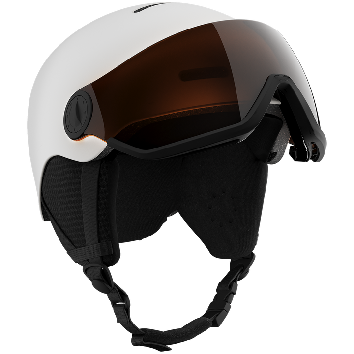 Salomon Orka Visor Helmet - Kids' White/Flash Silver