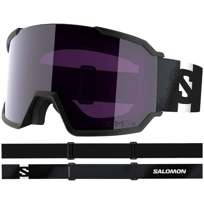 Salomon S/View 3 Sigma Goggles Black/Sigma Sky Blue