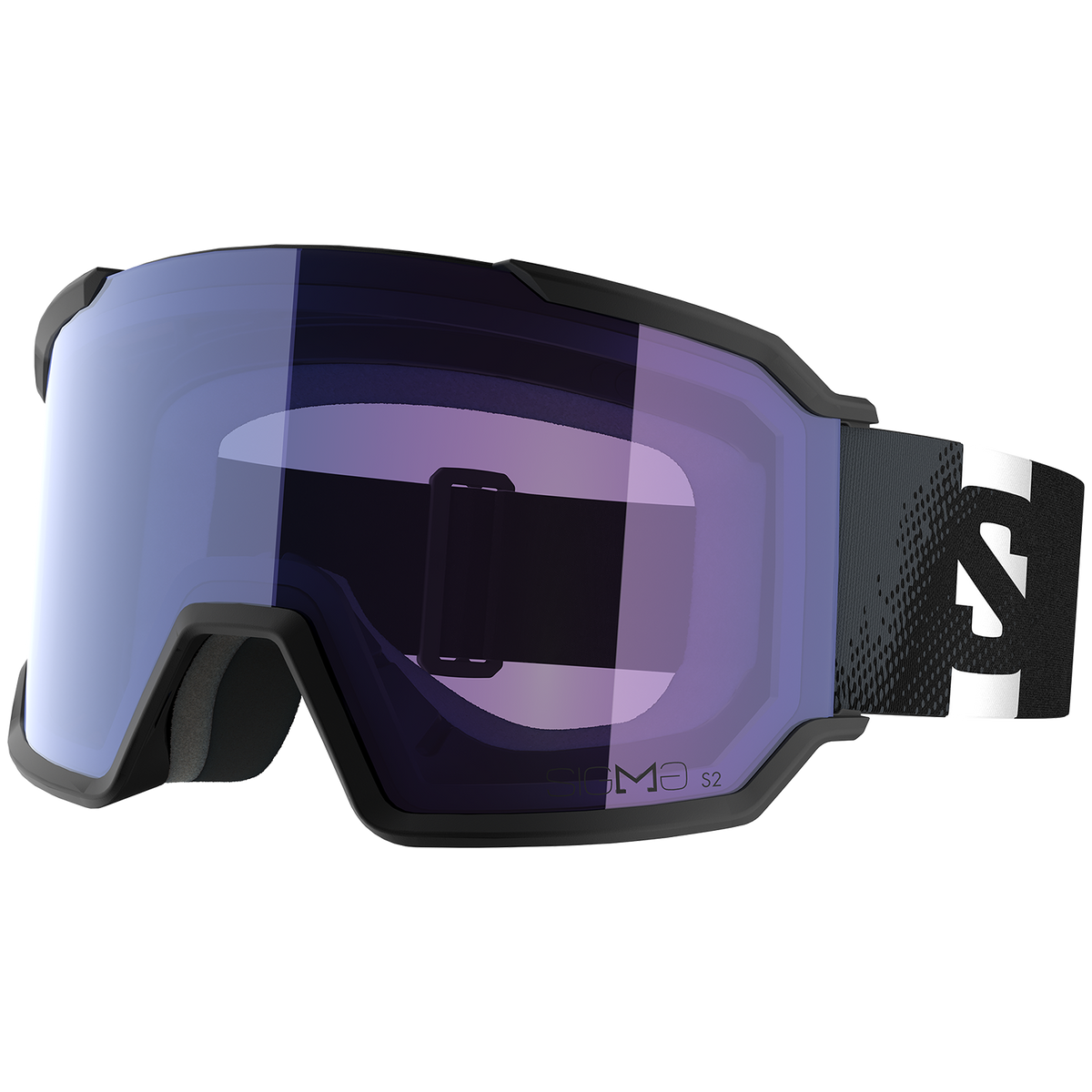 Salomon S/View 3 Sigma Low Bridge Fit Goggles Black/Sigma Ice Blue