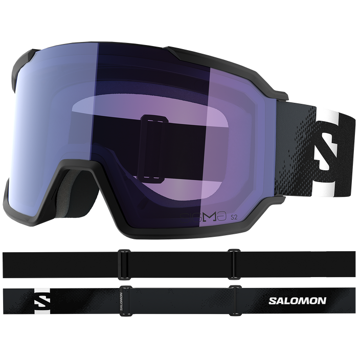 Salomon S/View 3 Sigma Low Bridge Fit Goggles Black/Sigma Ice Blue