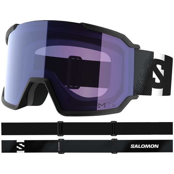 Salomon S/View 3 Sigma Low Bridge Fit Goggles Black/Sigma Ice Blue