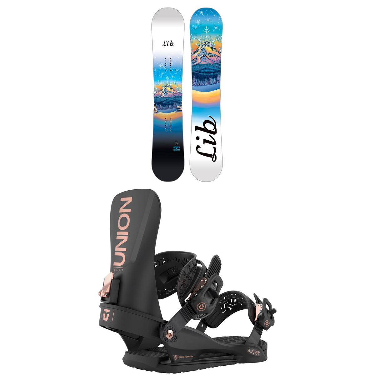 Lib Tech Glider BTX Snowboard + Union Juliet Snowboard Bindings - Women's 2026