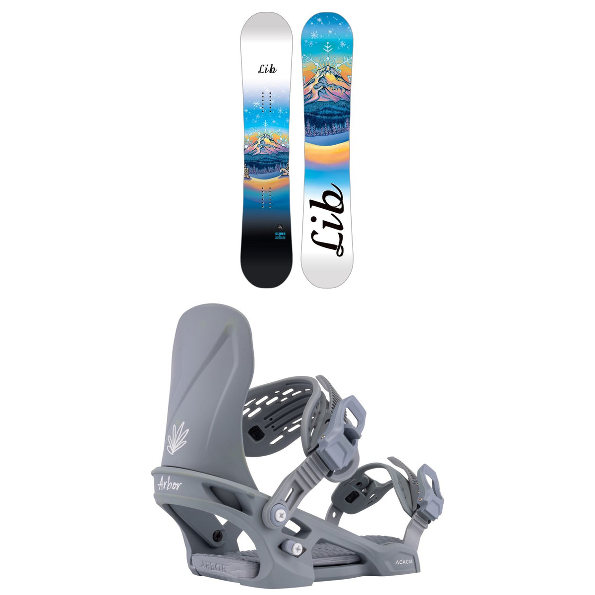 Lib Tech Glider BTX Snowboard + Arbor Acacia Snowboard Bindings - Women's 2026