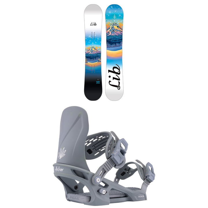 Lib Tech Glider BTX Snowboard + Arbor Acacia Snowboard Bindings - Women's 2026