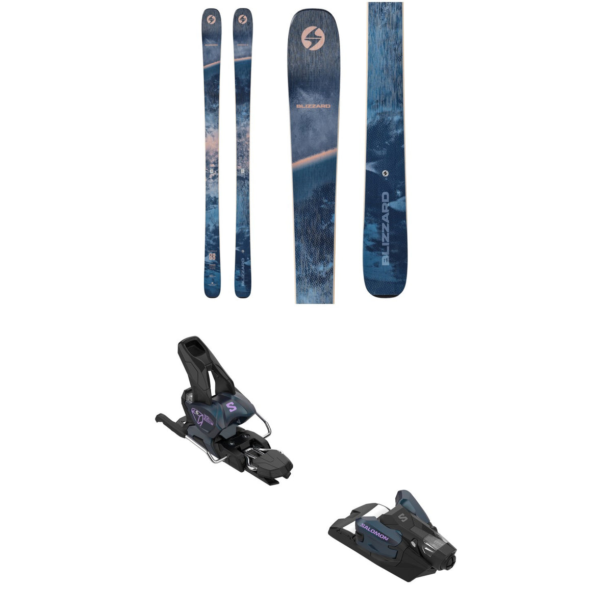 Blizzard Anomaly 88 Skis + Salomon Strive 12 GW Ski Bindings 2027