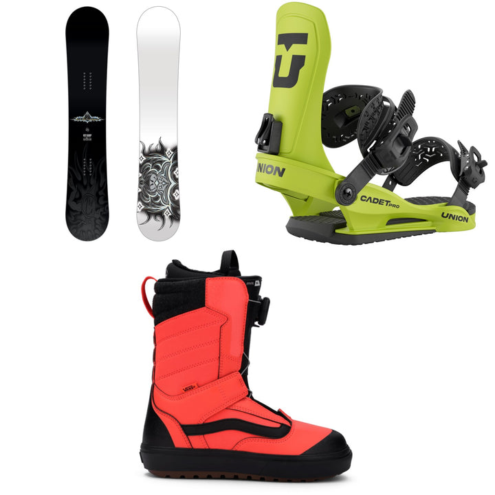 Lib Tech Mini Ramp Snowboard + Union Cadet Pro Snowboard Bindings + Vans Juvie OG Snowboard Boots - Kids' 2026