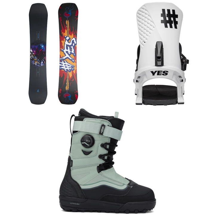 Yes. Sender XTRM Snowboard + Drive Snowboard Bindings + Vans Infuse Snowboard Boots 2026