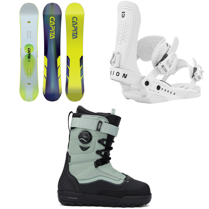 CAPiTA Mercury Snowboard + Union Force Snowboard Bindings + Vans Infuse Snowboard Boots 2026