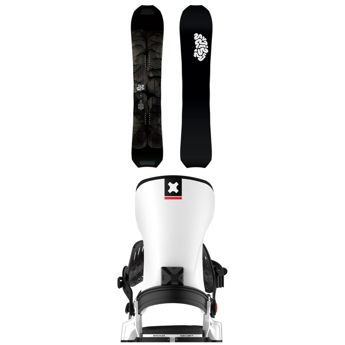 Lib Tech T. Rice Apex Orca Snowboard + Bent Metal Transfer Snowboard Bindings 2026