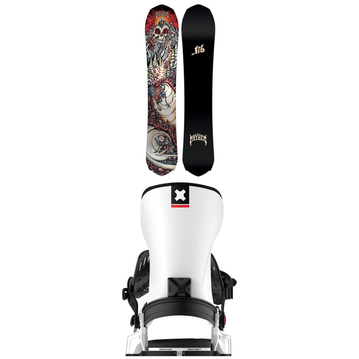 Lib Tech Mayhem Rocket C3 Snowboard + Bent Metal Transfer Snowboard Bindings 2026