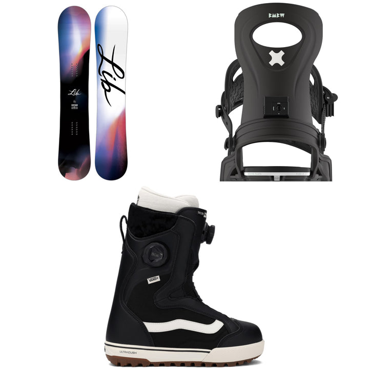 Lib Tech Cortado C2 Snowboard + Bent Metal Metta Snowboard Bindings + Vans Encore Pro Snowboard Boots - Women's 2026