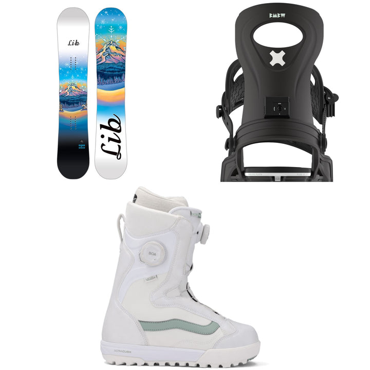 Lib Tech Glider BTX Snowboard + Bent Metal Metta Snowboard Bindings + Vans Encore Pro Snowboard Boots - Women's 2026