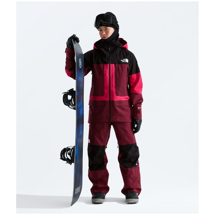 The North Face Summit Verbier GORE-TEX Bibs - Women's Burgundy Crush/TNF Black