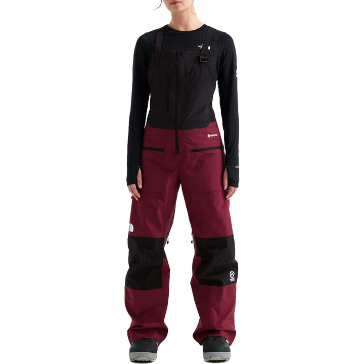 The North Face Summit Verbier GORE-TEX Bibs - Women's Burgundy Crush/TNF Black