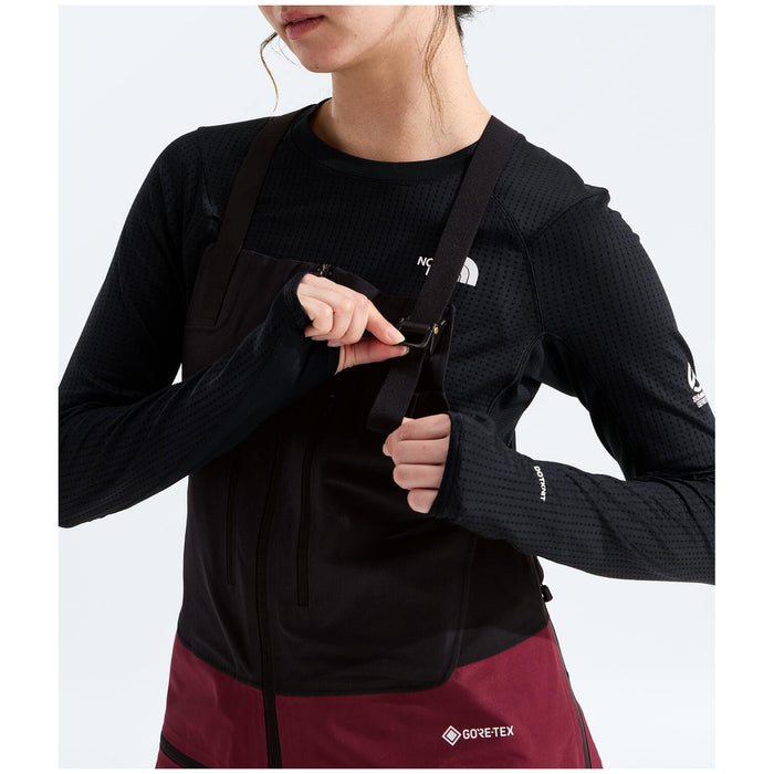 The North Face Summit Verbier GORE-TEX Bibs - Women's Burgundy Crush/TNF Black