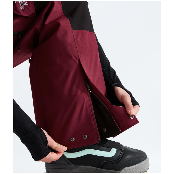 The North Face Summit Verbier GORE-TEX Bibs - Women's Burgundy Crush/TNF Black