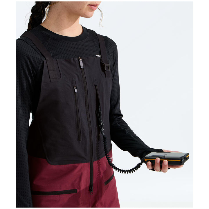 The North Face Summit Verbier GORE-TEX Bibs - Women's Burgundy Crush/TNF Black