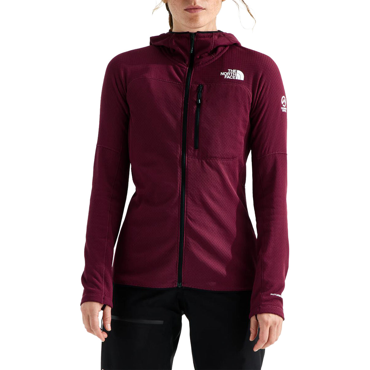The North Face Summit FUTUREFLEECE™ Full Zip Hoodie - Women's Burgundy Crush