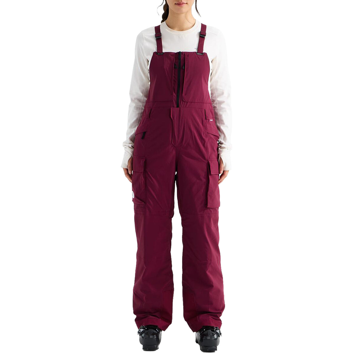 The North Face Freedom Insulated Short Bibs - Women's Burgundy Crush