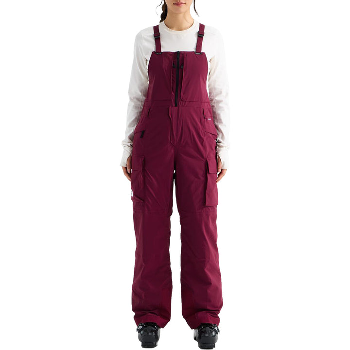 The North Face Freedom Insulated Short Bibs - Women's Burgundy Crush