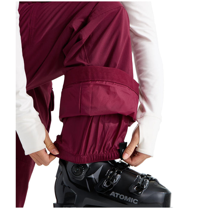 The North Face Freedom Insulated Short Bibs - Women's Burgundy Crush