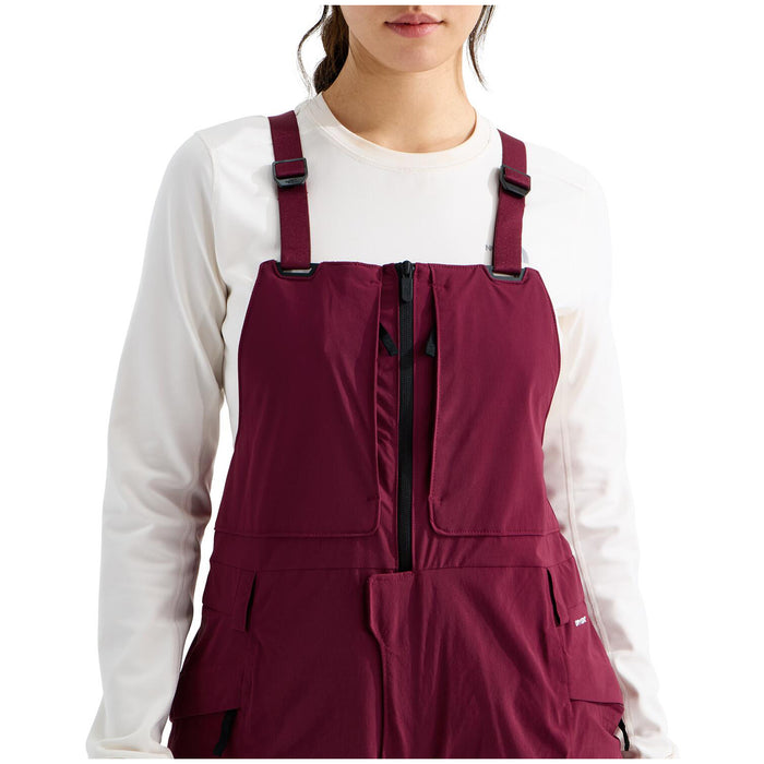The North Face Freedom Insulated Short Bibs - Women's Burgundy Crush