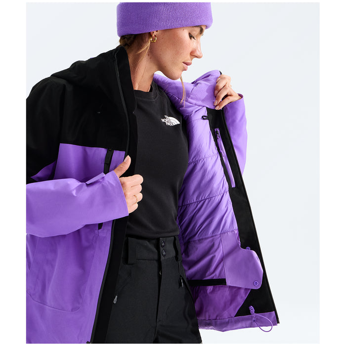The North Face GORE-TEX Dawnstrike Insulated Jacket - Women's Elevation Purple/TNF Black
