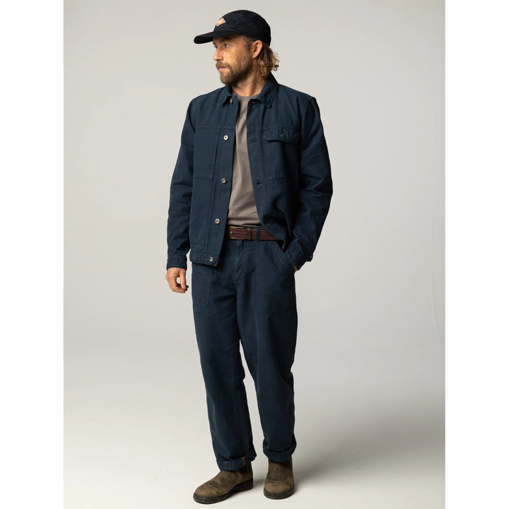 Finisterre Basset Trucker Jacket - Men's Navy
