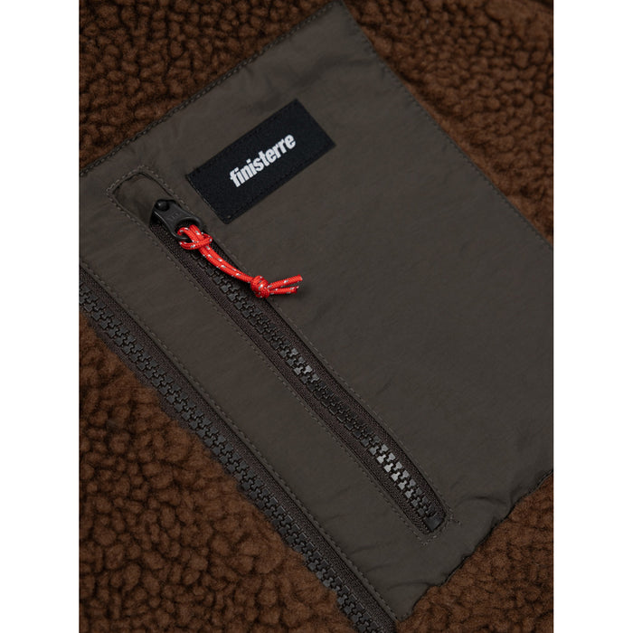 Finisterre Offshore Fleece Full- Zip - Women's Acorn Brown/Raven
